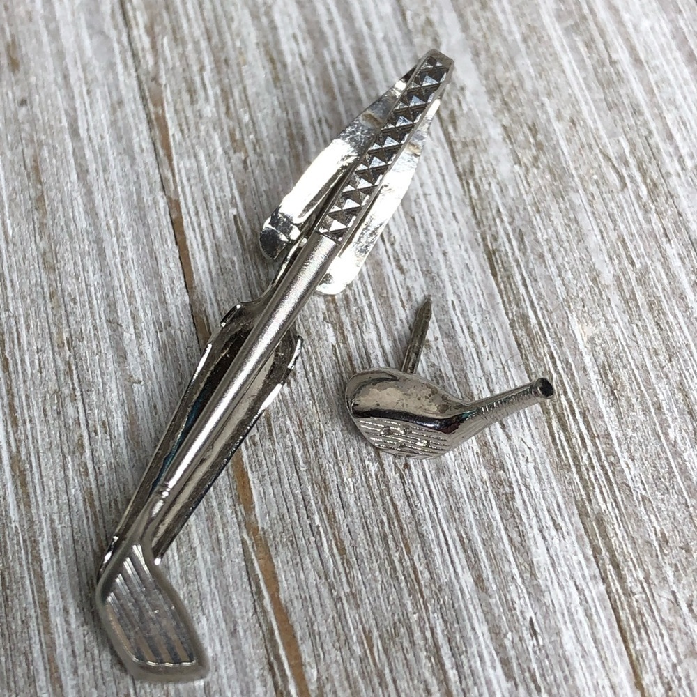 Vintage Swank Golf Tie Tack & Tie Bar